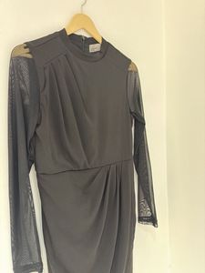 Elegant Black Long Sleeve Dress