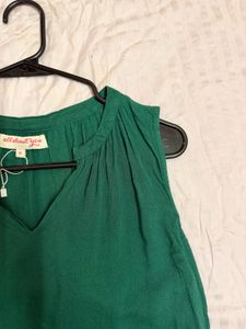 Emerald Green Sleeveless Top