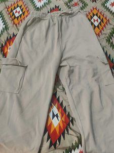 Khaki Cargo Pant ,Size =XL