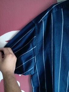 Navy Blue Half Sleeve Short For Men