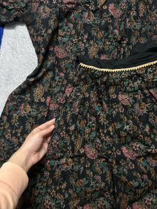 Floral Print Sharara Suit Set
