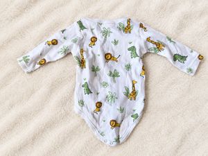 Cute Animal Print Baby Onesie