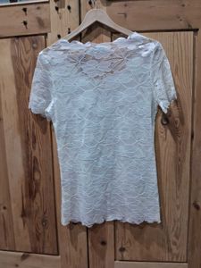 Elegant White Lace Top