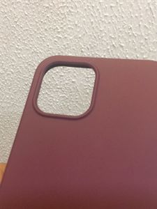 IPhone12ProMax Reddish Maroon Silicone Phone