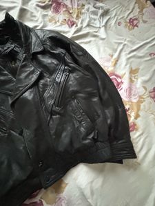 Vintage Black Leather Biker Jacket
