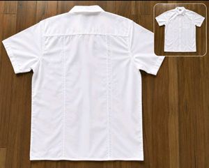 Men's White Embroidered Shirt