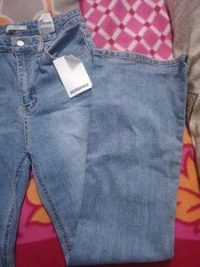 High Waisted Flare Jeans with white top