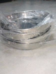 New 4 pc Stainless Steel Dinner Plate