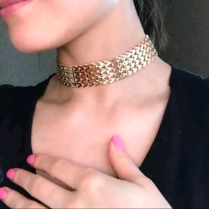 Golden Choker Necklace