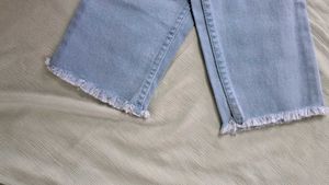 Blue High-Waisted Jeans