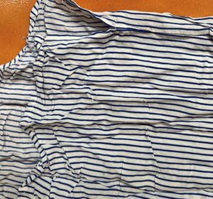 Striped Sleeveless Button-Up Shirt