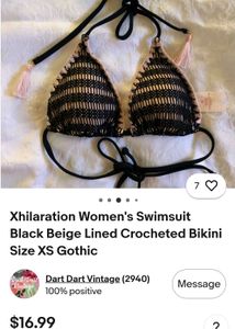Xhilaration Crochet Bikini/Bra