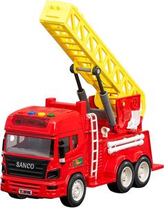 Sanco Toys Kids Friction-Powered Firefighter Truck