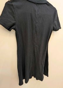 Classic Jersey Ribbed Polo Dress