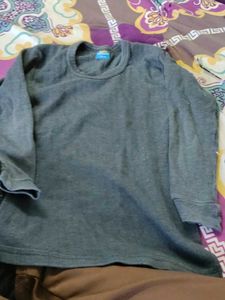 Grey Long Sleeve Thermal Shirt