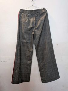 Zara Stylish Plaid Pants with Side Stripes