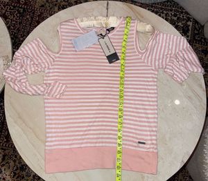 Striped Cold Shoulder Top