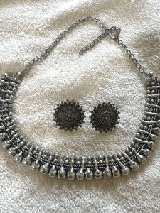 oxidised jwellery set