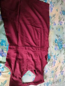 combo of a coral nd burgandy dress