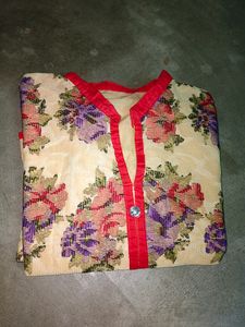 Cream Colour Beautiful Kurta