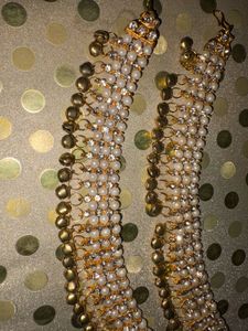 Elegant Anklets with Pearls &amp; Stones