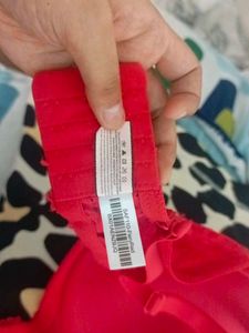 Red Lace Padded Bra