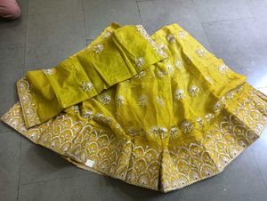 yellow lehanga choli