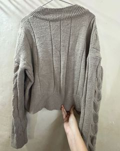 Cozy Cable Knit V-Neck Sweater
