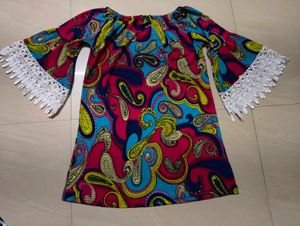 Boho Paisley Print Bell Sleeve Dress