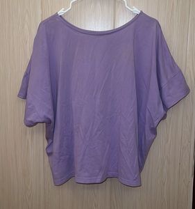 Lilac Oversized Batwing T-Shirt