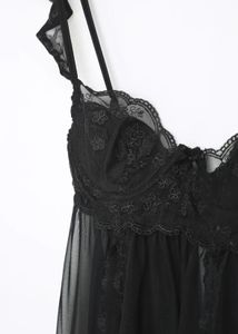 Sheer Black Lingerie Babydoll