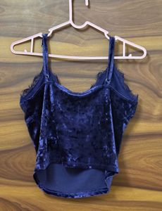 Velvet Camisole Top