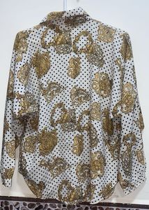 Vintage Baroque Print Blouse