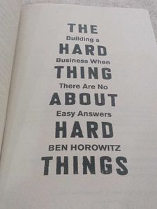 The Hard Thing About Har
