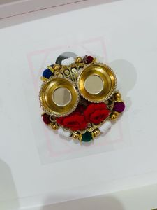 Decorative Tealight Holder haldi kumkum pair of 2