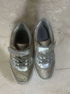 Sparkly Silver &amp; Gold Sneakers