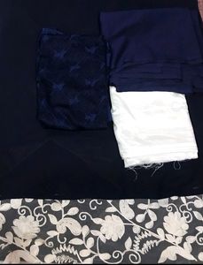 Full Suit Fabric In Georgette And Net
