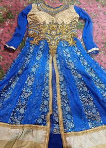 Bajirao Mastani Gawn In Royal Blue Colour