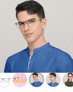 Stylish Prescription Eyeglasses with Case