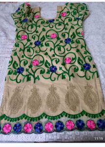 Embroidered Kurta Tops