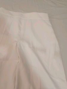 ZARA White Wide Leg Pants