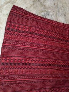 Maroon Printed Full Sleeve Kurta