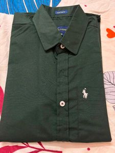 Men's Classic Green Button-Up Shirt