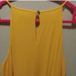 Ann Taylor Yellow halter Maxi Dress formal Gown