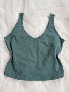 Teal V-Neck Tank Top