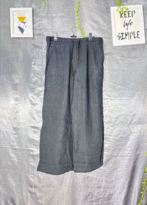 NEXT Comfortable Grey Linen Blend Pants