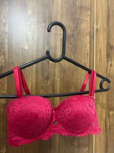 Red Lace Bra