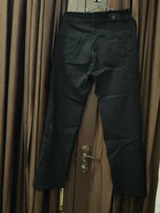 Black Frayed Hem Jeans