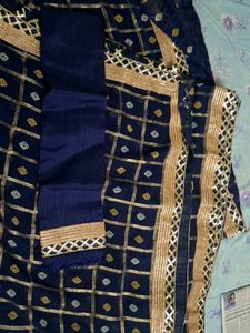 Elegant Navy Blue saree
