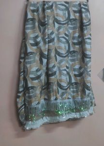 Designer Stall with Sequins and Fringe